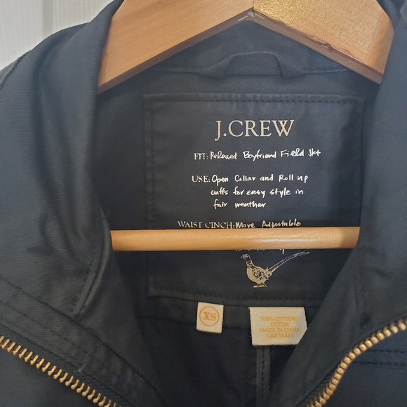 J.Crew Relaxed Boyfriend Field Jacket Black XS - Picture 3 of 4